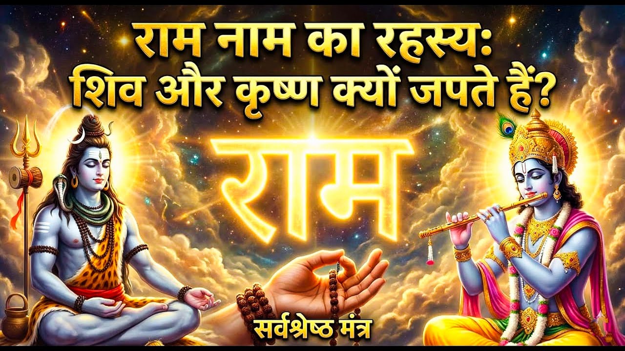 राम नाम सर्वश्रेष्ठ क्यों हैं? शिव, कृष्ण और राम नाम क्यों जपते है | Ram Naam Jaap Benefits #ram