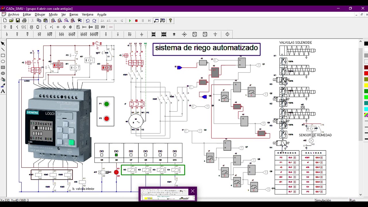 Automatización con PLC, en sistema de riego.