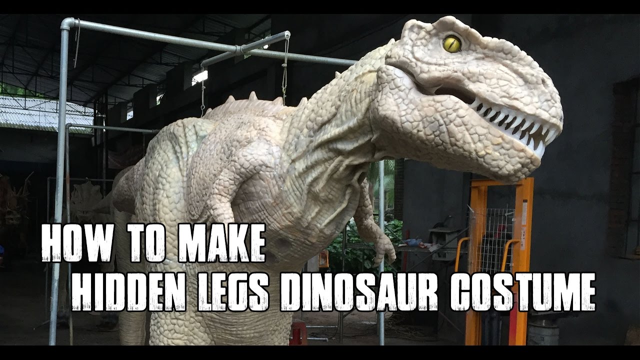 HOW TO MAKE COMPLETED HIDDEN LEGS DINOSAUR SUIT
