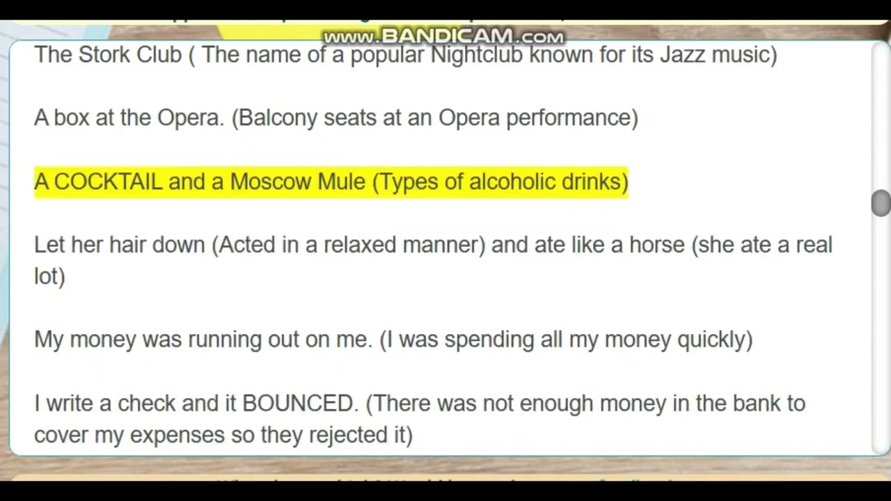 Symphony in Slang, 1951   explanations