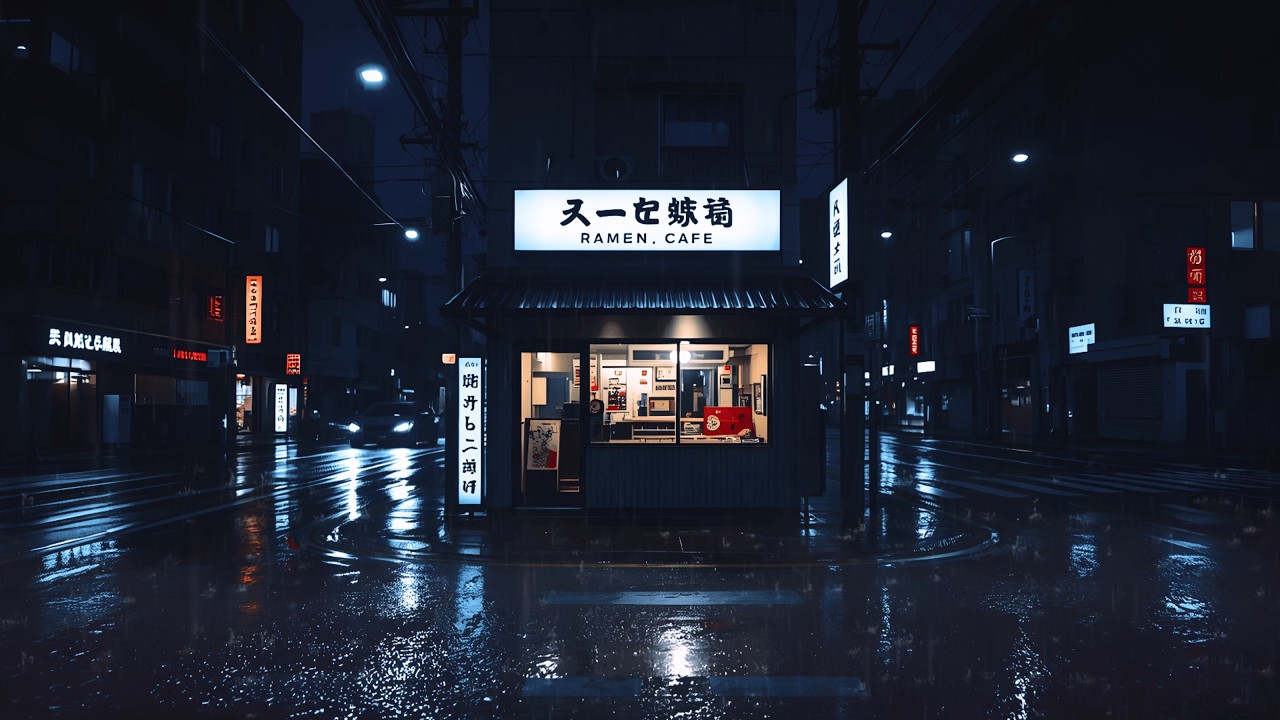 90s Midnight Tokyo Café 🌙 Night Lofi Music for Work, Study & Wind Down