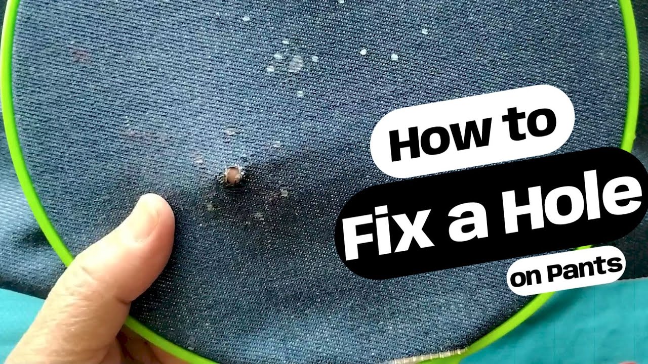 How to Hand Sew a Cute Star to Fix a Hole in Your Jeans