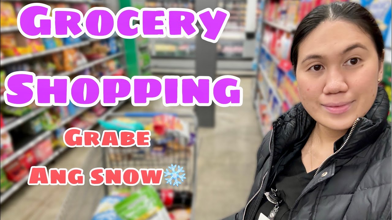 GROCERY SHOPPING SA MA SNOW NA PANAHON | GRABE SOBRANG LAMIG