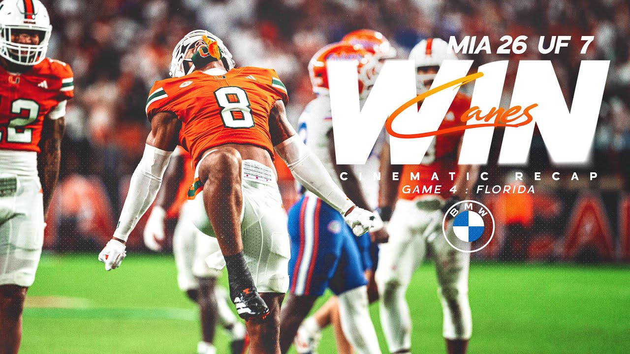 Week Four Cinematic Recap | Miami vs Florida | 9.20.25