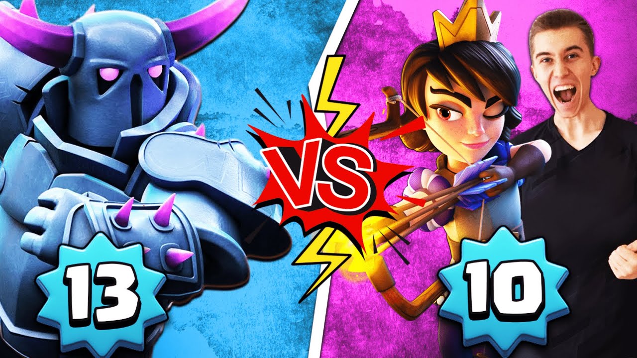 DESTROYING LEVEL 13's with LEVEL 10 CARDS! ORIGINAL LOG BAIT — Clash Royale