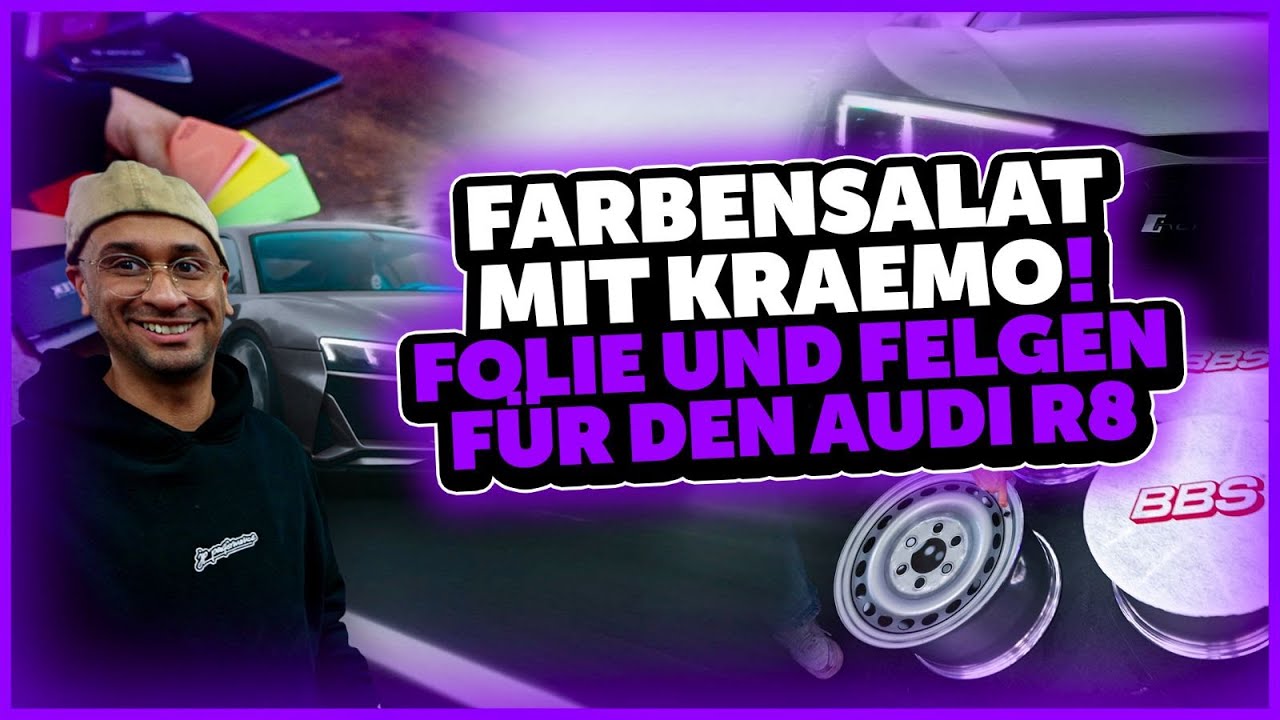 JP Performance - Farbensalat mit Kraemo! Folie und Felgen f&uuml;r den AUDI R8