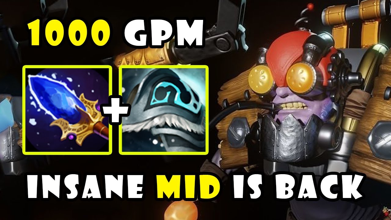 Tinker MID is Back! 5Min Jungle Farm with 1000GPM Guide | Dota 2 Gameplay 7.40