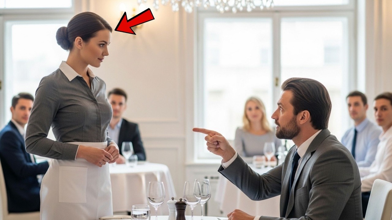 Todo el restaurante temblaba ante él... hasta que la mesera lo dejó en ridículo