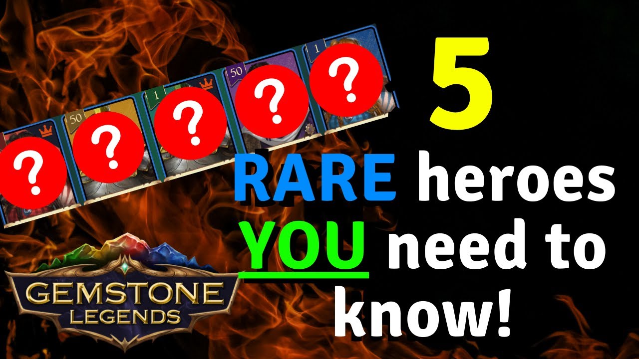 5 Excellent Rare Heroes YOU Need to Know About! | Gemstone Legends