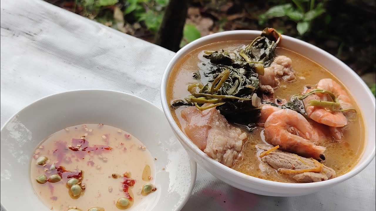 Masarap na ulam pag tag ulan🌧️ sinigang na pork ribs🥩 at hipon🦐