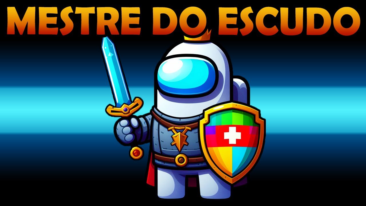 Virei o MESTRE DO ESCUDO e POSSO ME PROTEGER no Among Us Mod