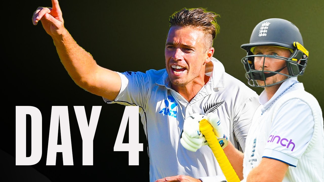 🔴 New Zealand v England Test Day 4