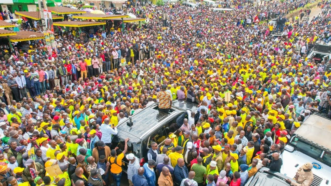 MT KENYA IS YELLOW! GACHAGUA IN SHOCK AS RUTO'S UDA STORM MBEERE NORTH FOR BY ELECTIONS CAMPAIGN