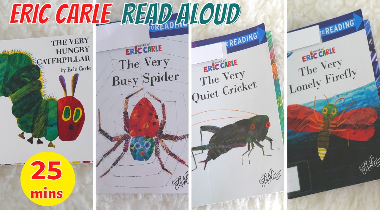 Eric Carle Read Aloud Books Interactive | The Very Hungry Caterpillar, The Very Busy Spider Book