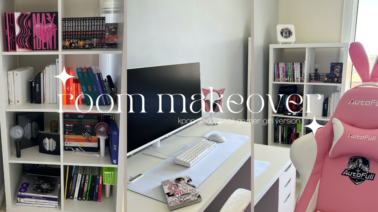desk/room makeover | kpop and pinterest inspired  🌸