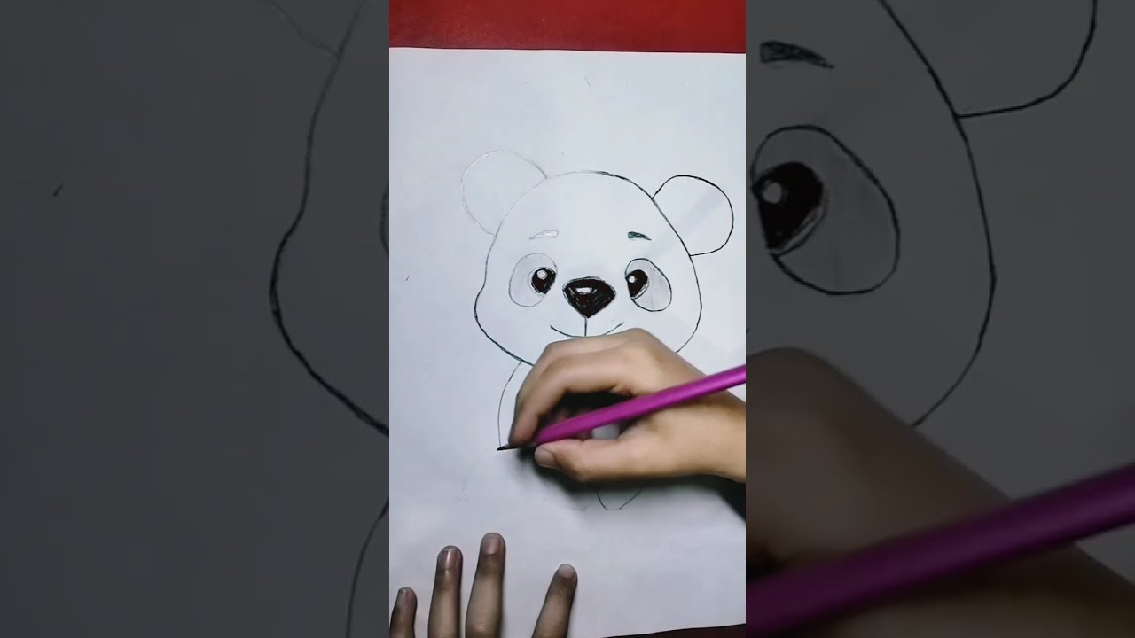 How to Draw Cute Panda Step By Step | Easy Pencil Drawing  🐼 