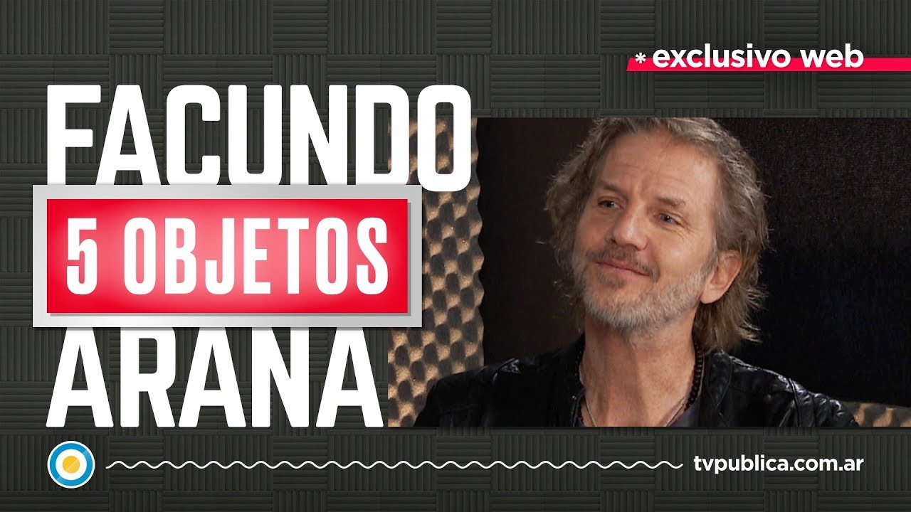 Facundo Arana en 5 Objetos