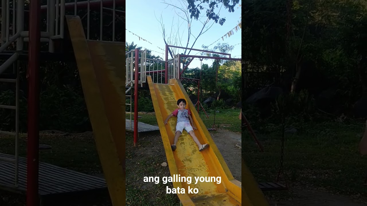 bata gomagaling ng slide sa playground
