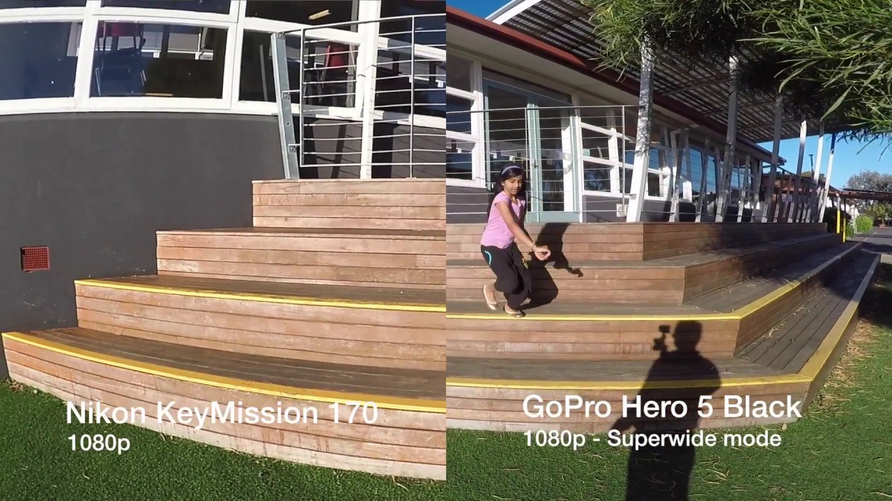 KeyMission 170 vs GoPro Hero 5 video quality comparison