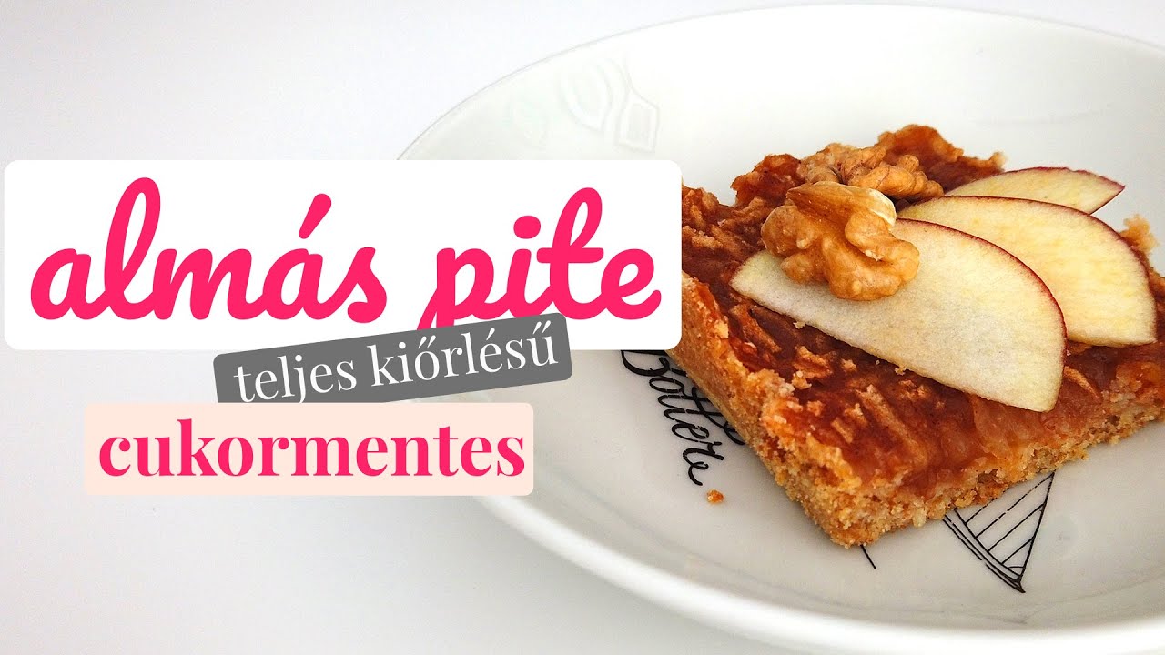 AGYELDOBÓS ALMÁS PITE | cukormentes, teljes kiőrlésű