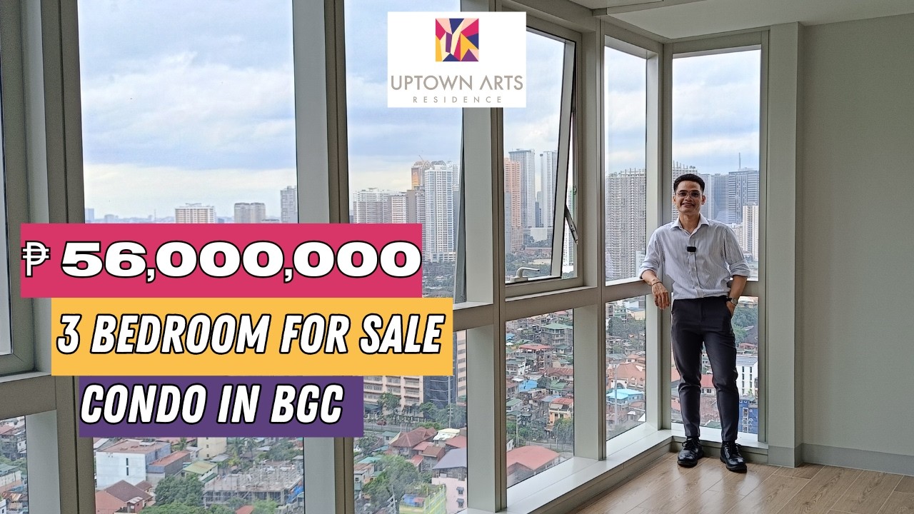 Living in BGC: ₱56M Uptown Arts Residence 3-Bedroom Unit Tour