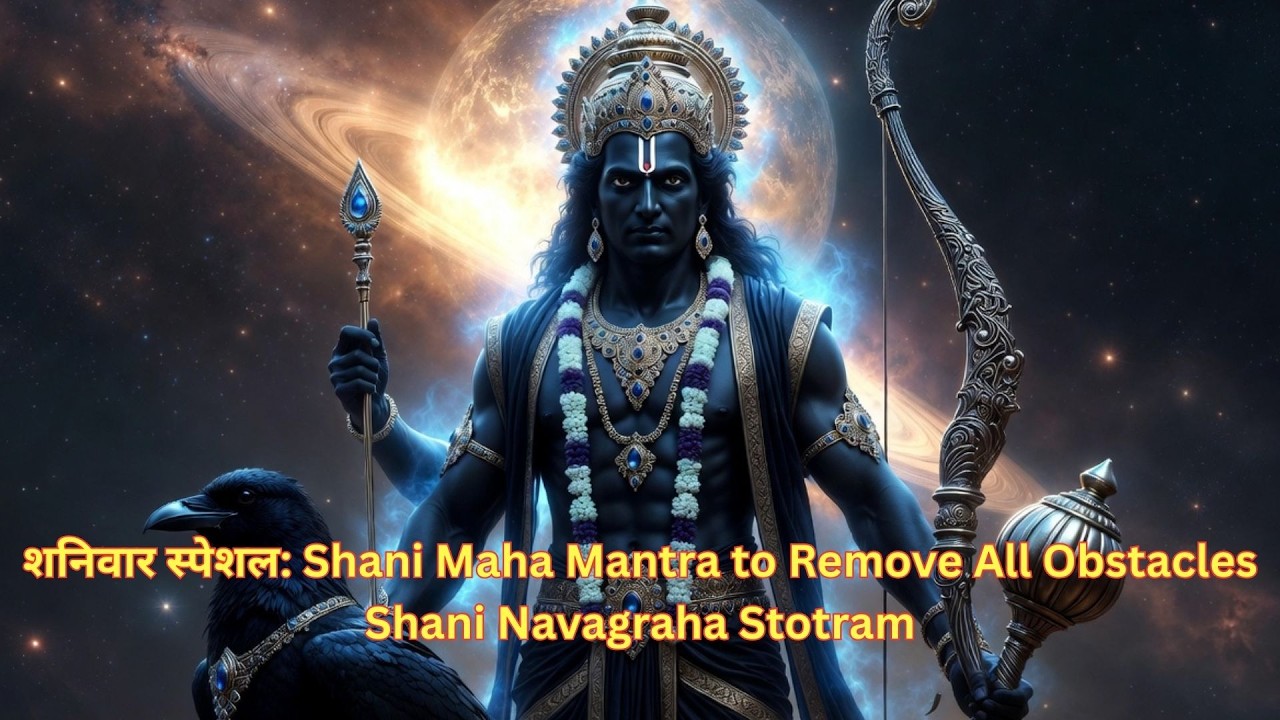 शनिवार स्पेशल Shani Maha Mantra to Remove All Obstacles  Shani Navagraha Stotram