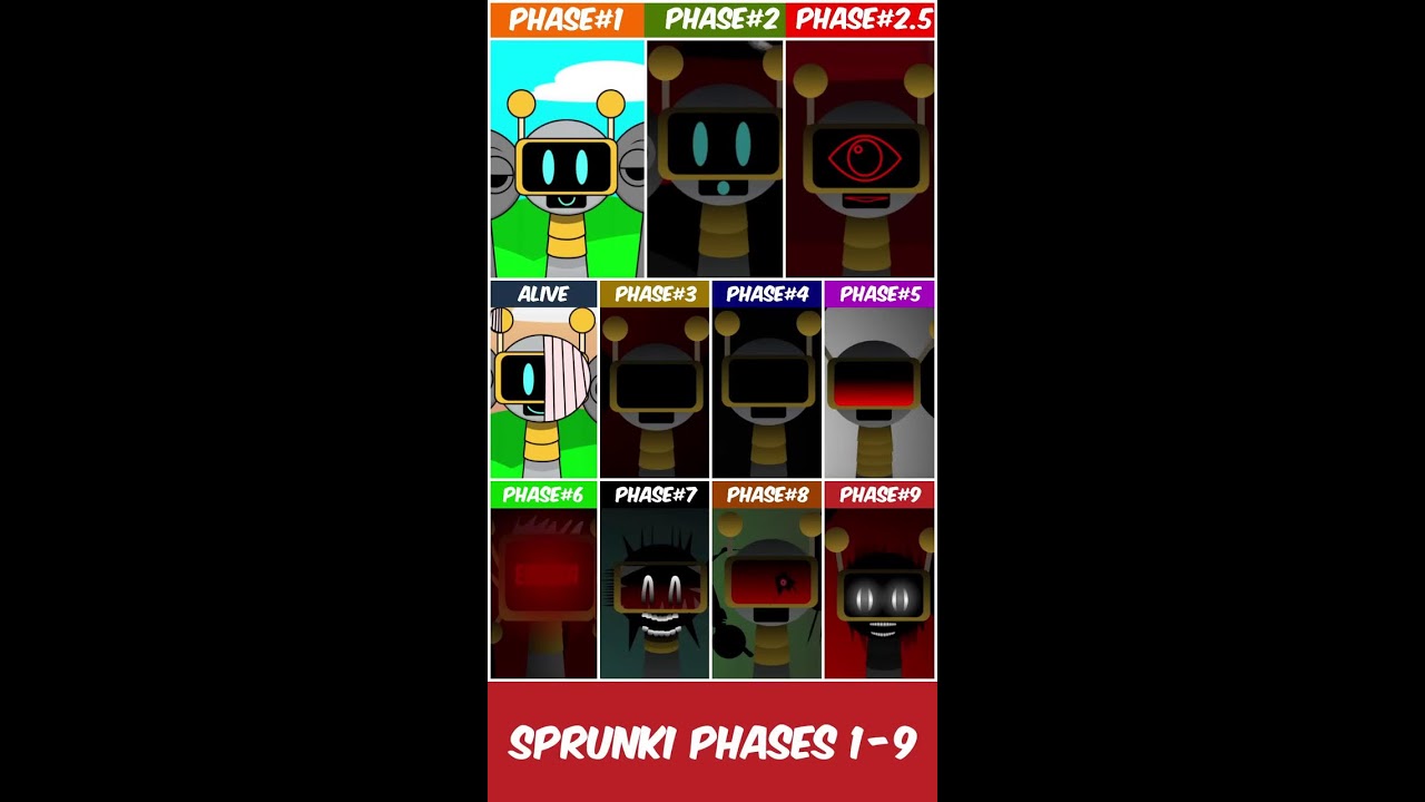 Incredibox Sprunki All PHASES From 1 - 9 #sprunki #incredibox #sprunkimod | Live-10