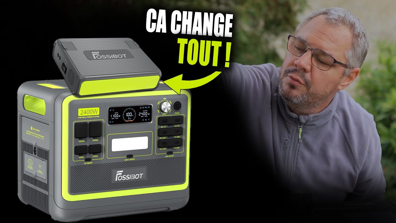 Je teste la FOSSIBOT F2400W et ça change tout grâce au FAC580 !
