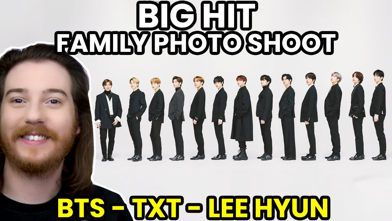 Big Hit's Family Photo Reaction! [ft. BTS, TXT, & Lee Hyun]