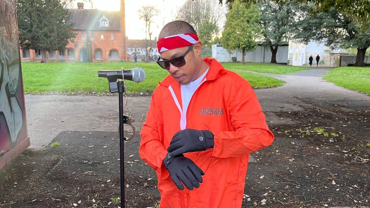 ( Chinaalondon ) Hand-Cuff 😱🇬🇧At ( Leave Dem Red ) Music Video Shoot .....OMG 😳😳😳😳🥶🥶🥶🥶🥶