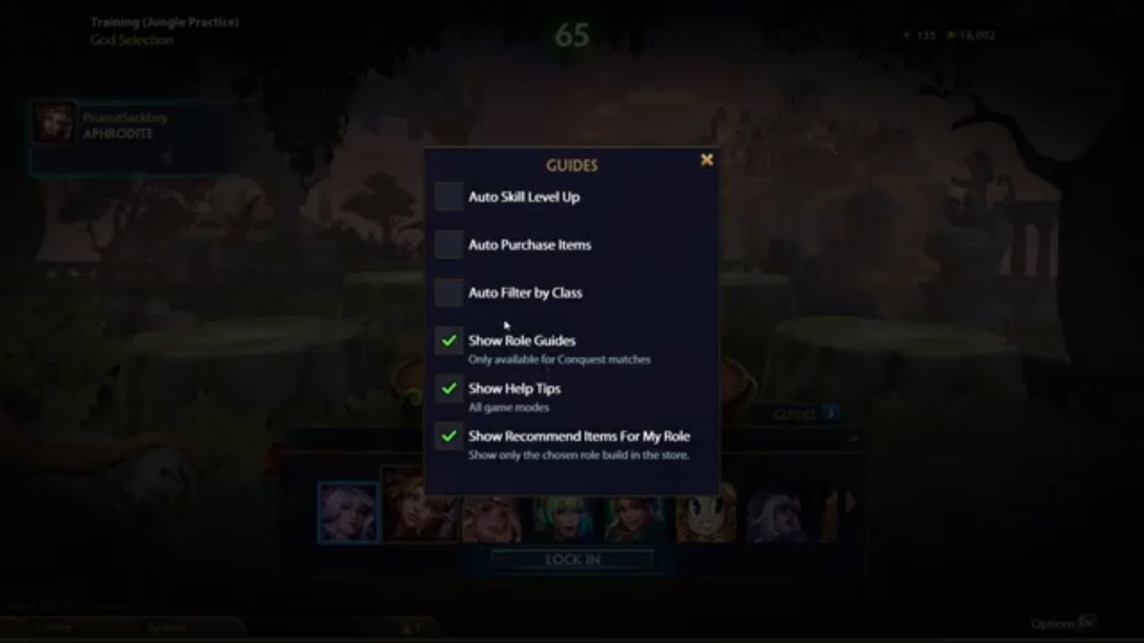 SMITE How To Turn On And Off Auto Buy And Auto Level - SquishyMain