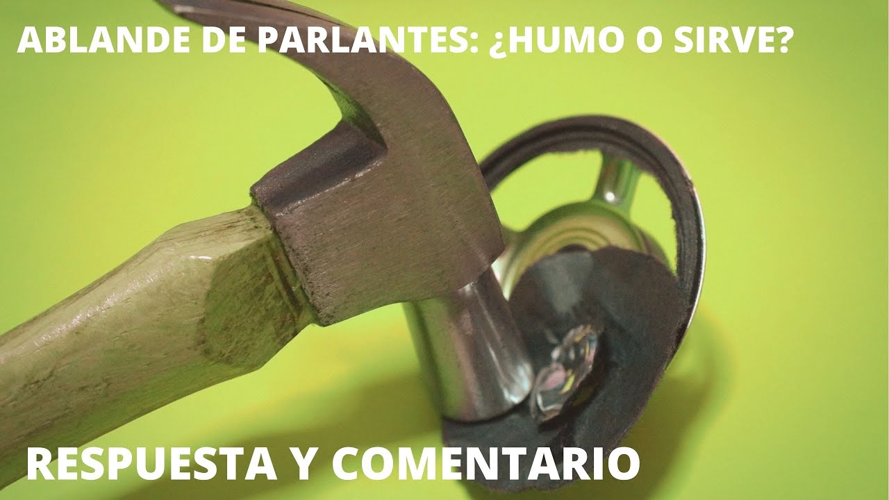 Rescate Tecnológico #17bis: Ablandamiento de parlantes - PARTE II