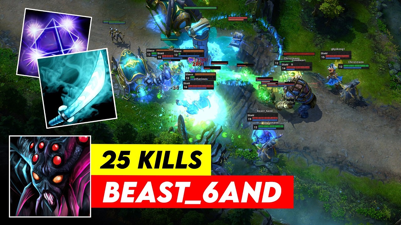 25 KILLS!!! HON REBORN Arachna - Beast_6and