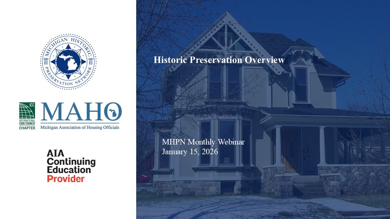 Historic Preservation Overview Webinar Recording