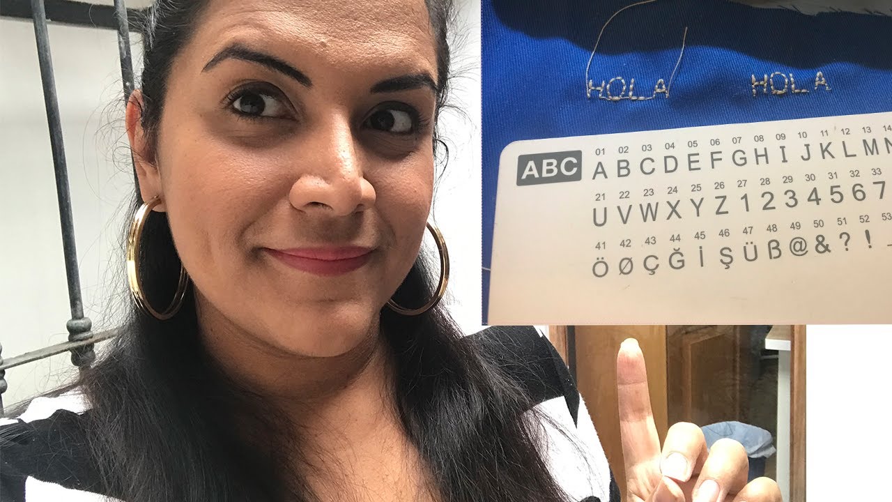 ¿Cómo bordar letras con la maquina Singer Confidence 7640?