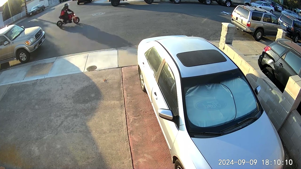 mini bikes front yard