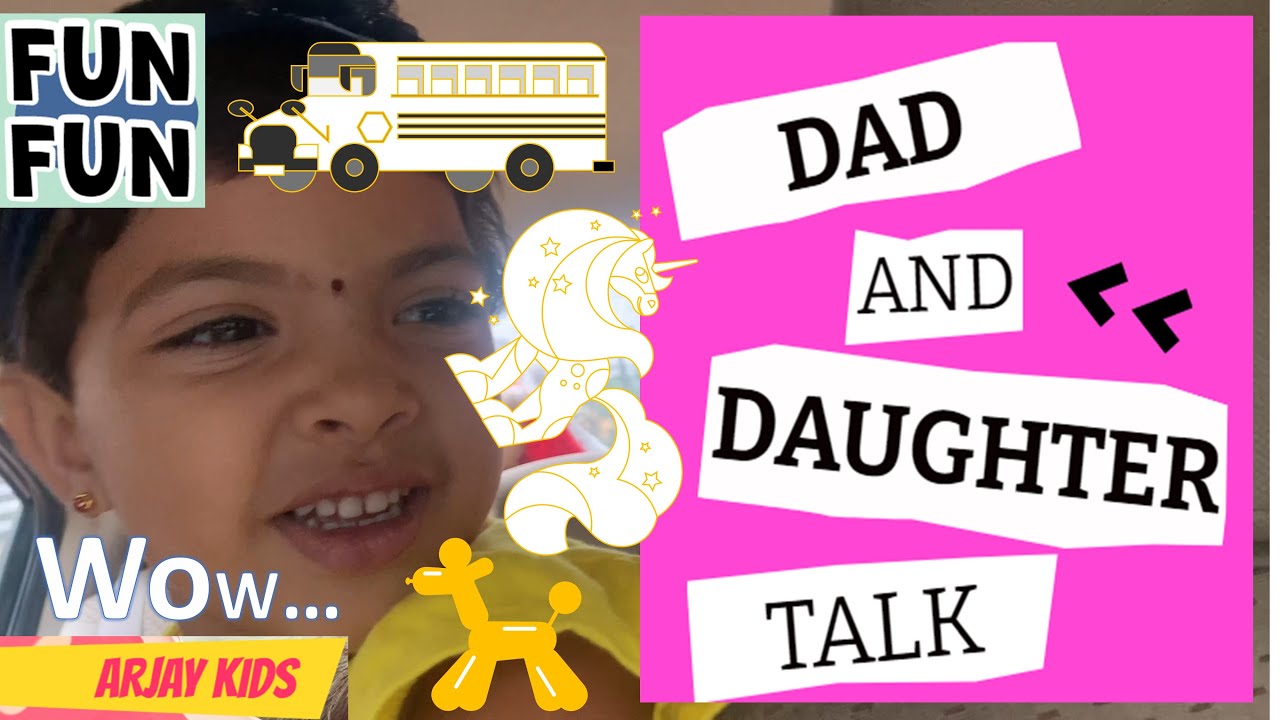 DAD & DAUGHTER Cute Conversations During the Short Travel in CAR