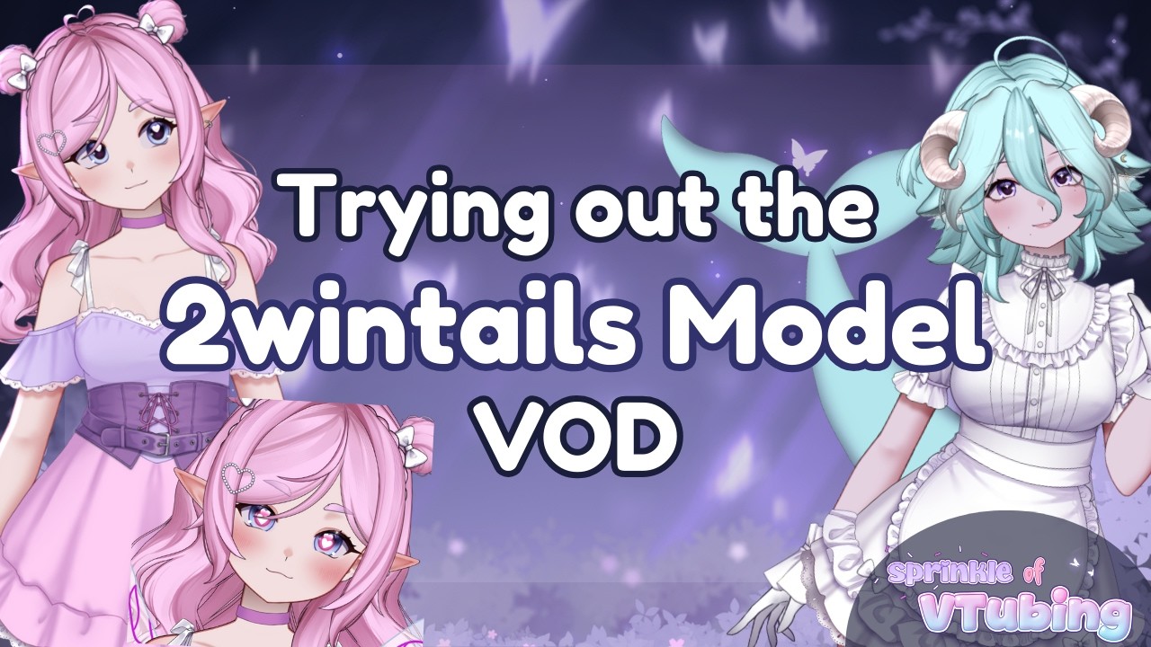 First Impression and Review of the 2wintails Customizable Vtube Model | Sprinkle of Vtubing