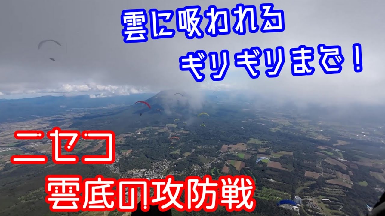 雲に入ると一発失格！！バンバンのコンディションのパラの大会を選手本人が実況中継！！【北海道ニセコ】