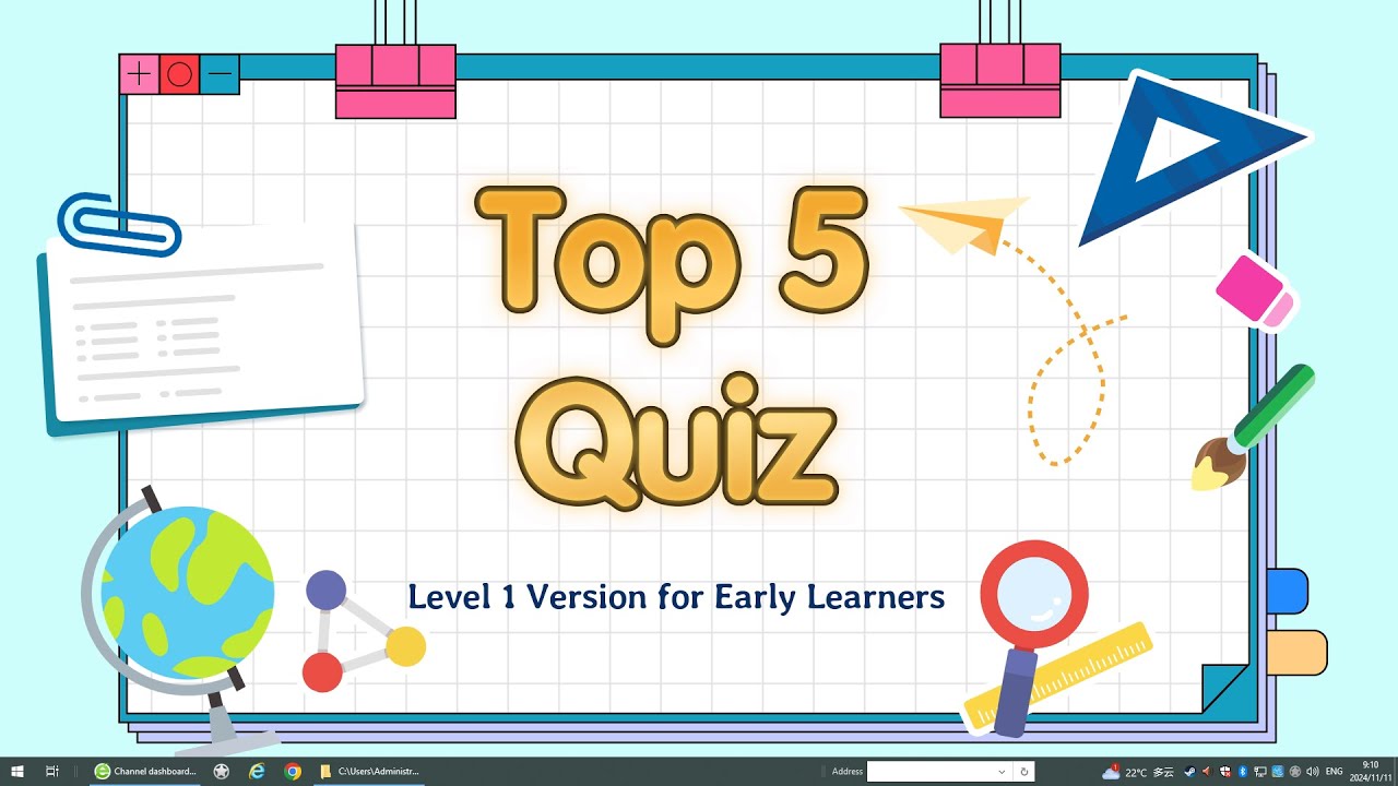 Top 5 Quiz Easy – Part 2: Slightly Harder, More Fun!