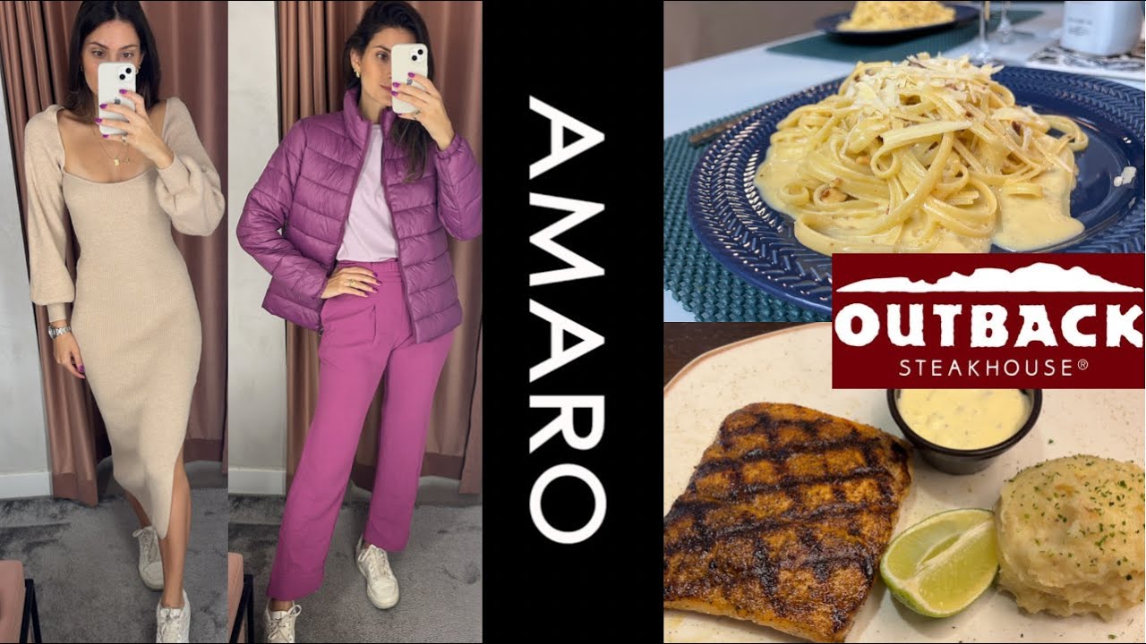 VLOG | AMARO OUTLET PREMIUM | ESPAGUETE À CARBONARA SEM BACON | um sábado comigo
