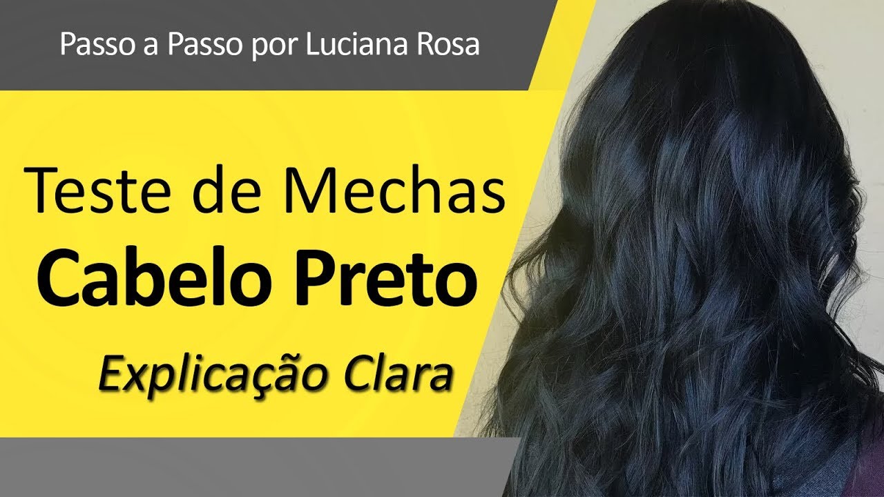 Como fazer o Teste de Mechas em cabelo preto?