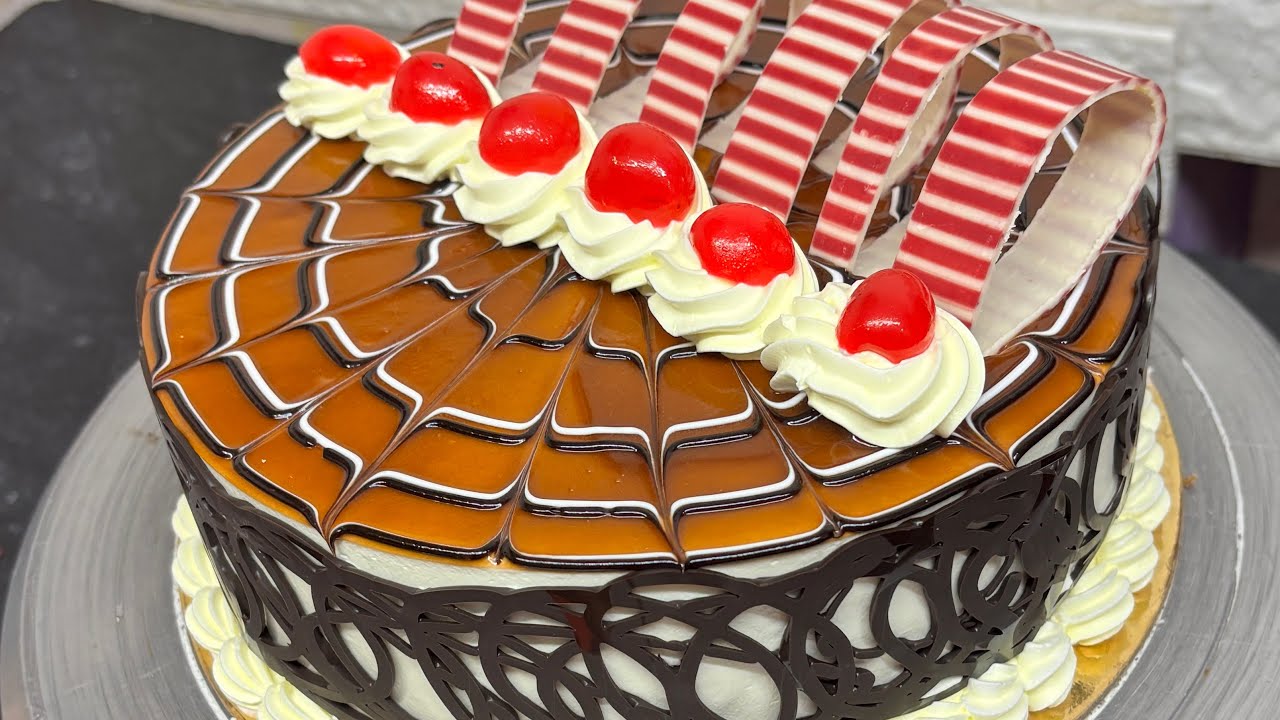 Butter scotch jelly cake \ bakery butter scotch cake #viral