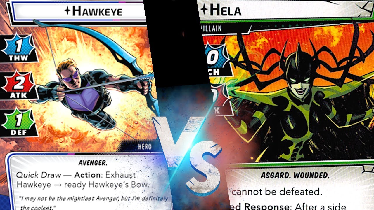 Hawkeye VS Hela: Marvel Champions Gameplay