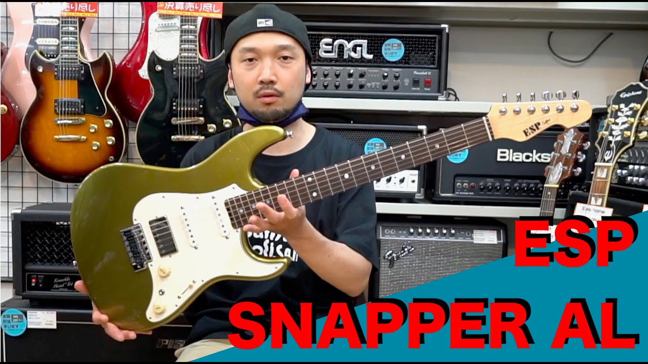 ESP「SNAPPER AL」を弾かせていただきました！！