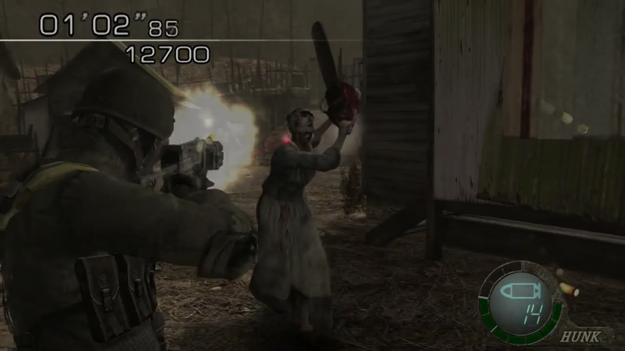 HUNK está completamente desequilibrado em RE4 Ultra HD Project no The Mercenaries