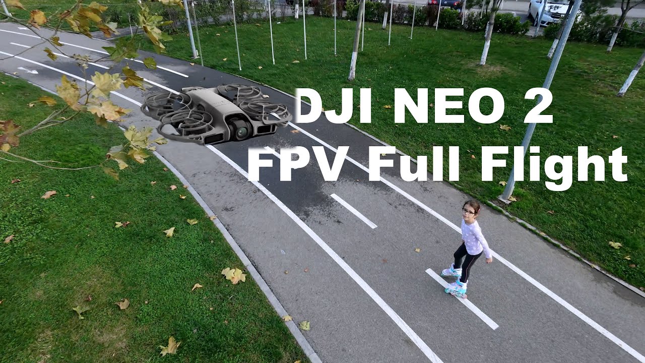 Осенняя поездка FPV – полет DJI NEO 2 в парке Кьяжна (погоня на роликах)
