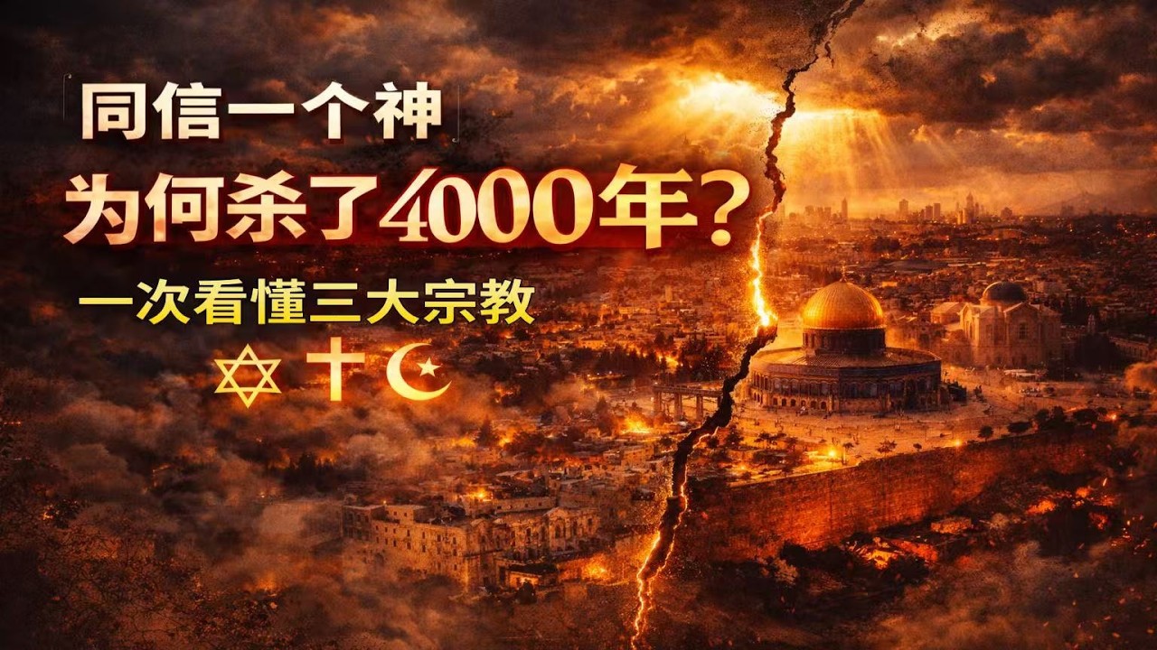 同信一个神，为何杀了四千年？一口气搞懂犹太教、基督教与伊斯兰教的血泪简史