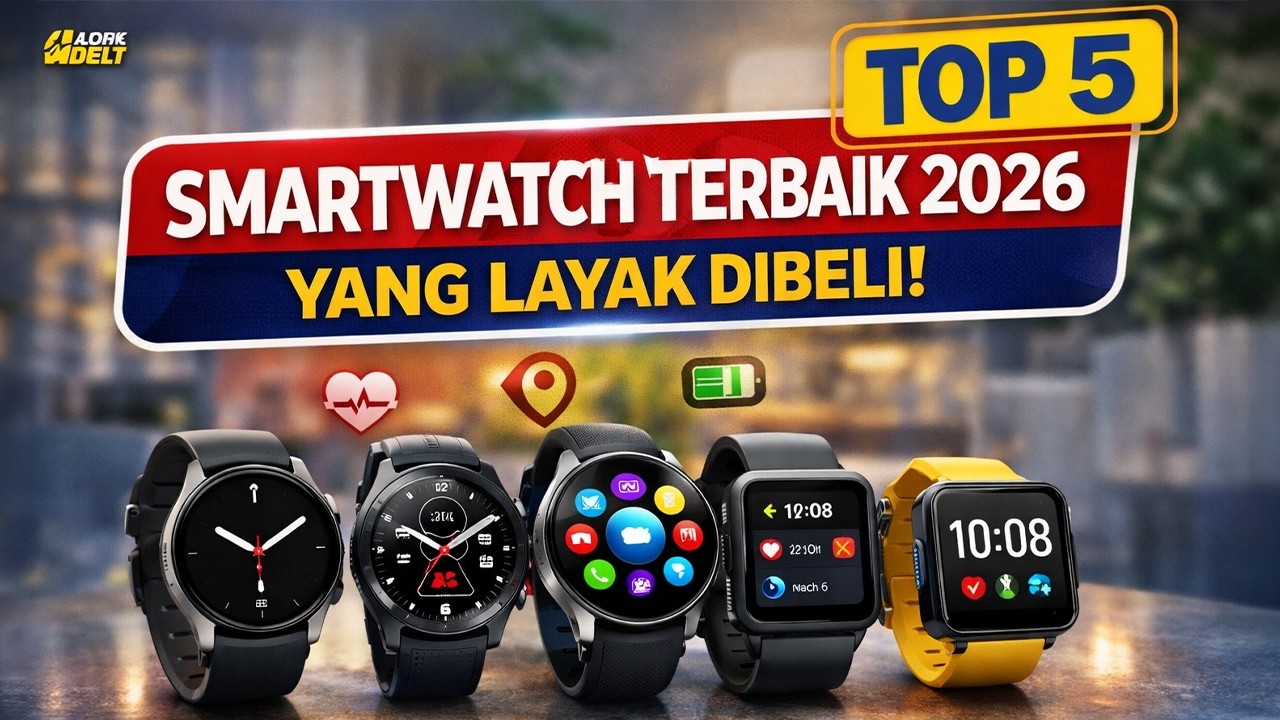 5 Smartwatch Terbaik 2026 di Shopee! Mulai 700 Ribuan 🔥