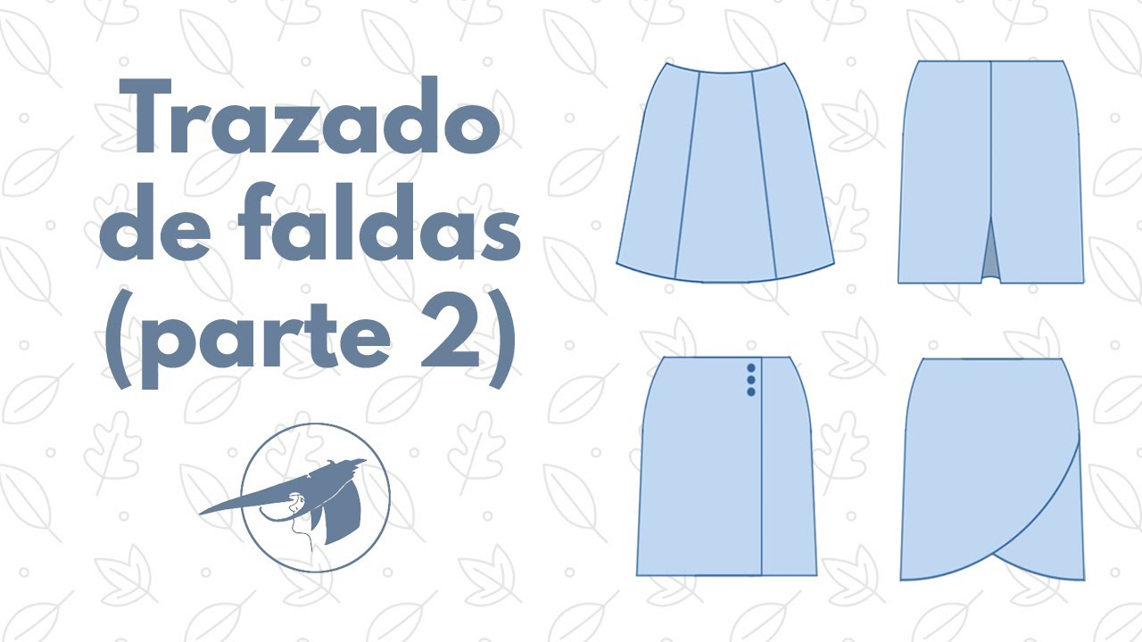 Trazado de Faldas 2: De nesgas, tablón trasero, cruzada, tulipán